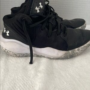 Under Armour Black and White Athletic Shoes